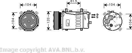 Ava Quality Cooling VW K049 - Kompressor, kondisioner furqanavto.az