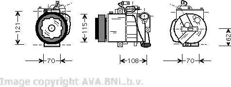 Ava Quality Cooling VW K064 - Kompressor, kondisioner furqanavto.az