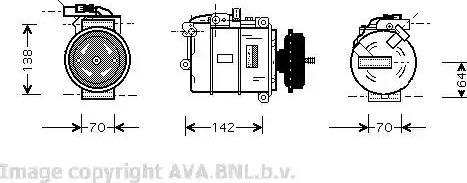 Ava Quality Cooling VWK087 - Kompressor, kondisioner furqanavto.az