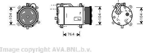 Ava Quality Cooling VW K170 - Kompressor, kondisioner furqanavto.az