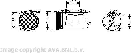 Ava Quality Cooling VW K172 - Kompressor, kondisioner furqanavto.az