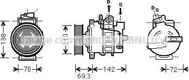 Ava Quality Cooling VWK318 - Kompressor, kondisioner furqanavto.az