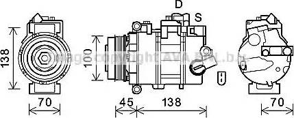 Ava Quality Cooling VWK384 - Kompressor, kondisioner furqanavto.az