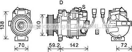 Ava Quality Cooling VWK385 - Kompressor, kondisioner furqanavto.az