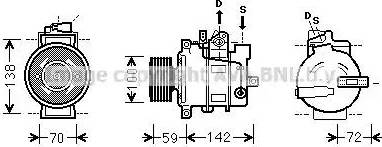 Ava Quality Cooling VWK380 - Kompressor, kondisioner furqanavto.az