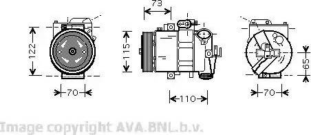 Ava Quality Cooling VW K240 - Kompressor, kondisioner furqanavto.az