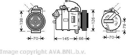Ava Quality Cooling VW K261 - Kompressor, kondisioner furqanavto.az