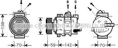 Ava Quality Cooling VW K284 - Kompressor, kondisioner furqanavto.az