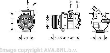 Ava Quality Cooling VWK220 - Kompressor, kondisioner furqanavto.az