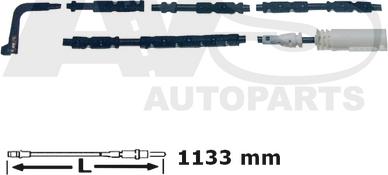 AVS Autoparts 340759 - Xəbərdarlıq Kontakt, əyləc padinin aşınması furqanavto.az