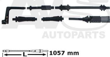 AVS Autoparts 340757 - Xəbərdarlıq Kontakt, əyləc padinin aşınması furqanavto.az