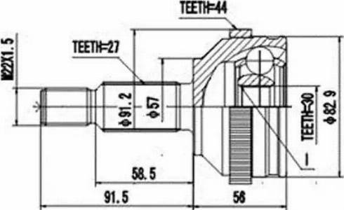 Aywiparts AW1510697A - Birləşmə dəsti, ötürücü val furqanavto.az