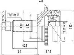 Euro Driveline MZ228A - Sürücü mili furqanavto.az