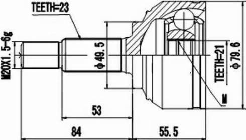 Euro Driveline NI262 - Sürücü mili furqanavto.az