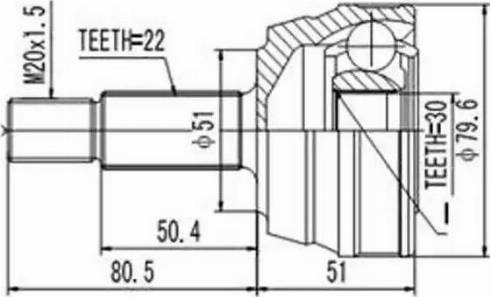 Aywiparts AW1511014 - Birləşmə dəsti, ötürücü val furqanavto.az