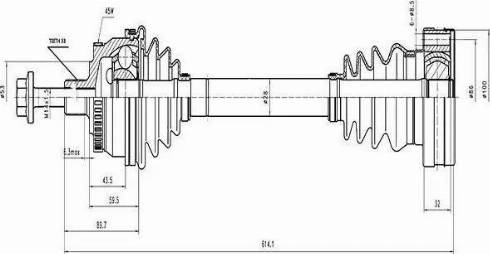 Aywiparts AW1530683A - Sürücü mili furqanavto.az