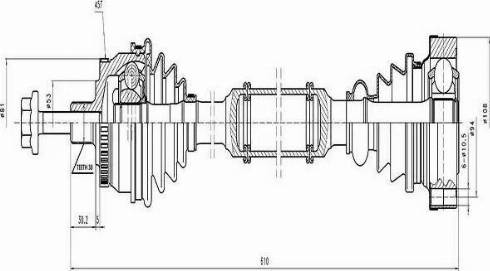 Euro Driveline VW140A - Sürücü mili furqanavto.az