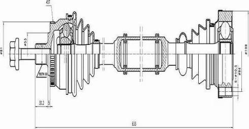 Euro Driveline VW240A - Sürücü mili furqanavto.az