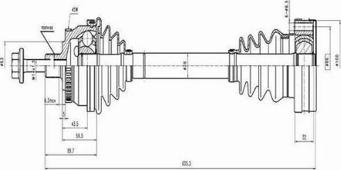 Euro Driveline AD215A - Sürücü mili furqanavto.az