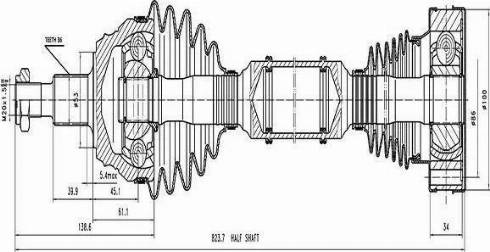 Euro Driveline VW213 - Sürücü mili furqanavto.az