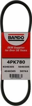 Bando 4PK780 - V-yivli kəmər furqanavto.az