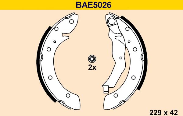 Barum BAE5026 - Əyləc Başlığı Dəsti furqanavto.az