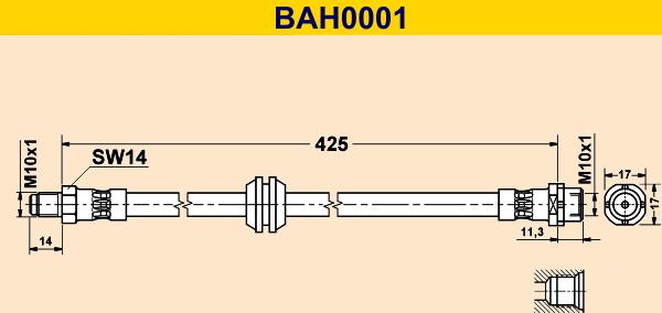 Barum BAH0001 - Əyləc şlanqı furqanavto.az