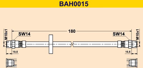 Barum BAH0015 - Əyləc şlanqı furqanavto.az