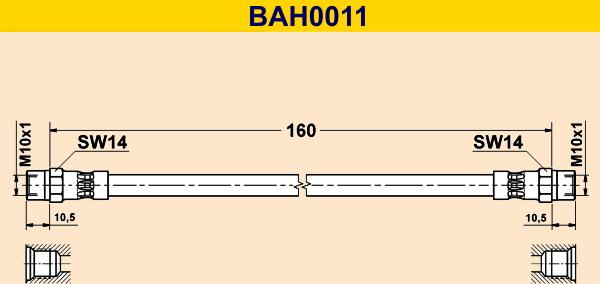 Barum BAH0011 - Əyləc şlanqı furqanavto.az