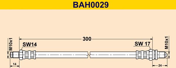 Barum BAH0029 - Əyləc şlanqı furqanavto.az