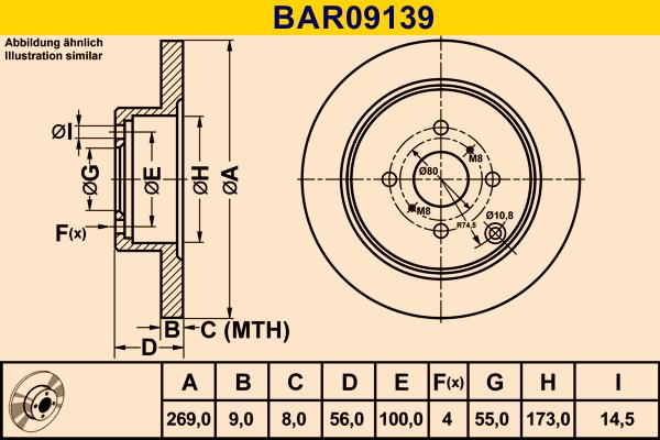 Barum BAR09139 - Əyləc Diski furqanavto.az