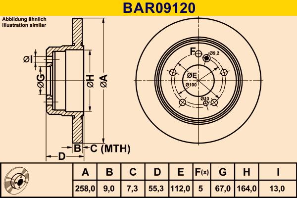 Barum BAR09120 - Əyləc Diski furqanavto.az