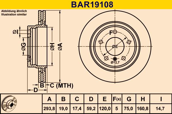 Barum BAR19108 - Əyləc Diski furqanavto.az