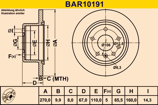 Barum BAR10191 - Əyləc Diski furqanavto.az