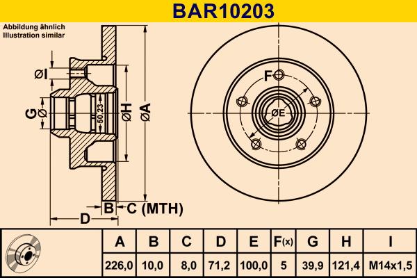 Barum BAR10203 - Əyləc Diski furqanavto.az