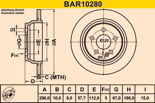 Barum BAR10280 - Əyləc Diski furqanavto.az