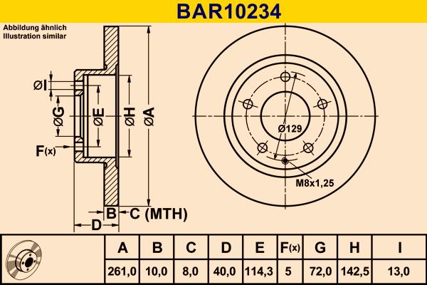 Barum BAR10234 - Əyləc Diski furqanavto.az