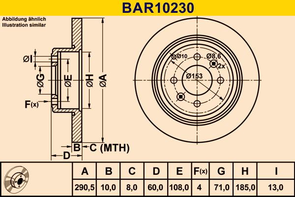 Barum BAR10230 - Əyləc Diski furqanavto.az