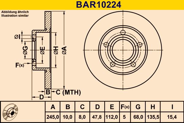 Barum BAR10224 - Əyləc Diski furqanavto.az