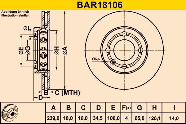 Barum BAR18106 - Əyləc Diski furqanavto.az