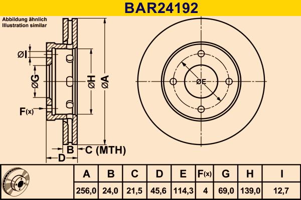 Barum BAR24192 - Əyləc Diski furqanavto.az