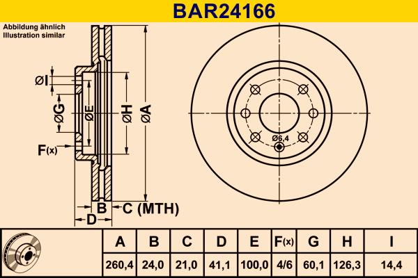 Barum BAR24166 - Əyləc Diski furqanavto.az