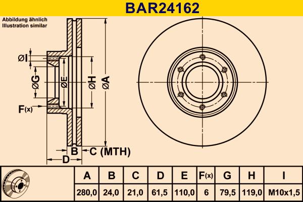 Barum BAR24162 - Əyləc Diski furqanavto.az