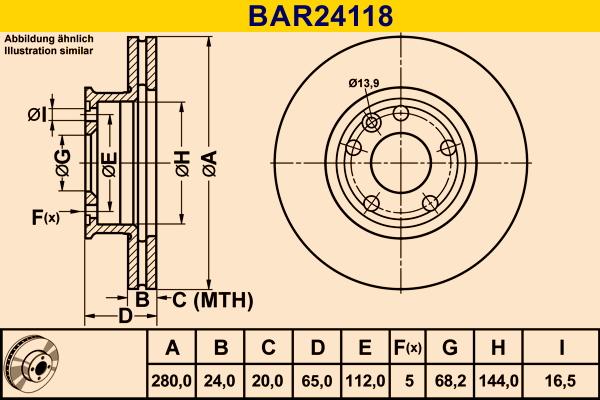 Barum BAR24118 - Əyləc Diski furqanavto.az