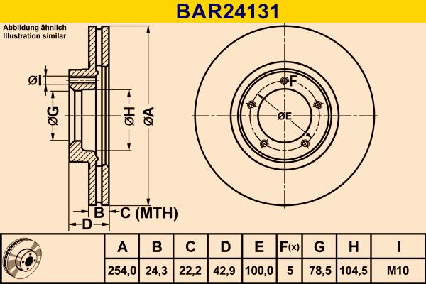 Barum BAR24131 - Əyləc Diski furqanavto.az