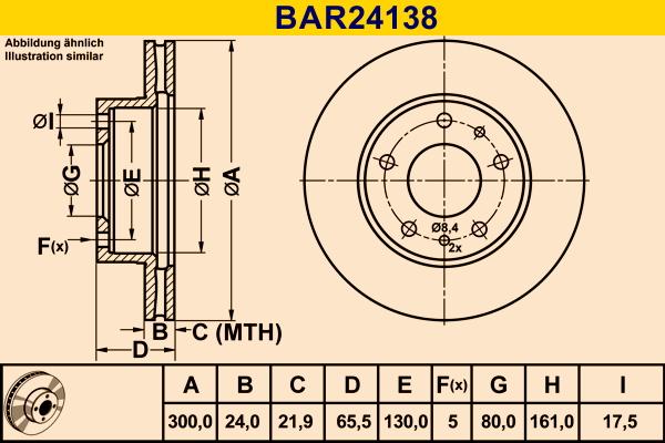 Barum BAR24138 - Əyləc Diski furqanavto.az