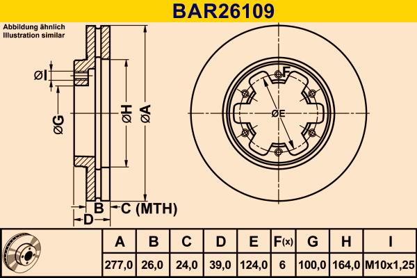 Barum BAR26109 - Əyləc Diski furqanavto.az