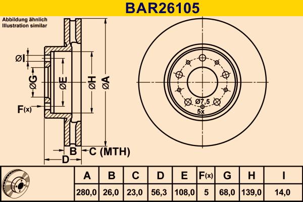 Barum BAR26105 - Əyləc Diski furqanavto.az