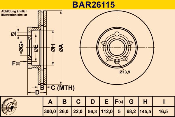 Barum BAR26115 - Əyləc Diski furqanavto.az