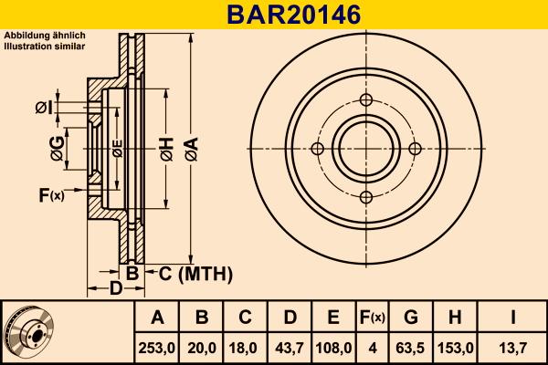 Barum BAR20146 - Əyləc Diski furqanavto.az